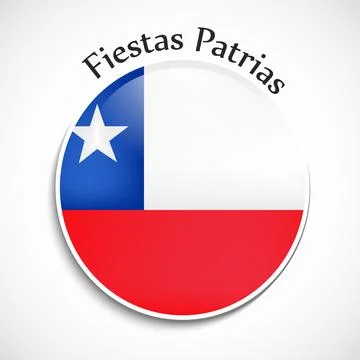 Illustration of elements of Chile's Independence Day Fiestas Patrias background イラスト素材
