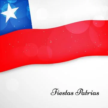 Illustration of elements of Chile's Independence Day Fiestas Patrias background 스톡 일러스트