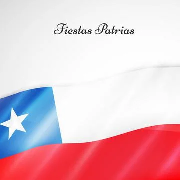 Illustration of elements of Chile's Independence Day Fiestas Patrias background Illustrazione stock