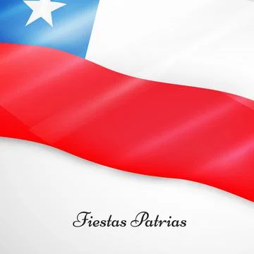 Illustration of elements of Chile's Independence Day Fiestas Patrias background Illustrazione stock