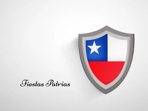 Illustration of elements of Chile's Independence Day Fiestas Patrias background Stock Illustration