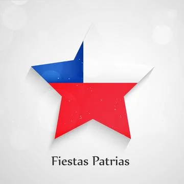 Illustration of elements of Chile's Independence Day Fiestas Patrias background Stock Illustration