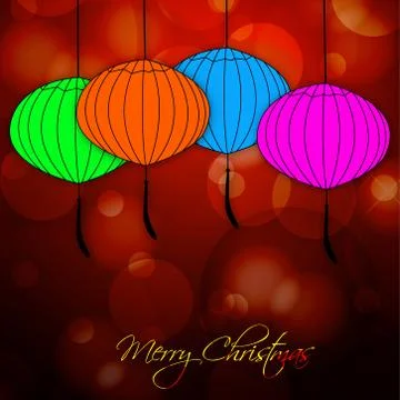 Illustration of elements of Christmas Background Illustrazione stock