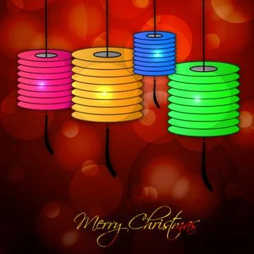 Illustration of elements of Christmas Background 库存插图