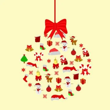 Illustration of elements of Christmas Background Illustration