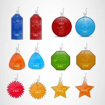 Illustration of elements of Christmas Background 库存插图