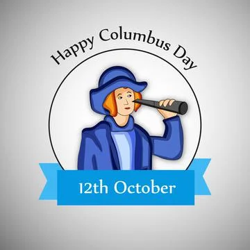 Illustration of elements of Columbus Day Background Stock Illustration
