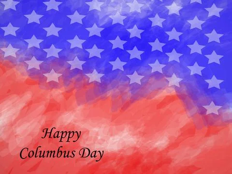 Illustration of elements of Columbus Day Background Stock Illustration