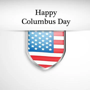 Illustration of elements of Columbus Day Background Illustrazione stock
