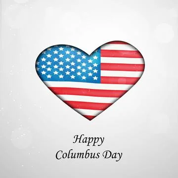 Illustration of elements of Columbus Day Background Stock Illustration