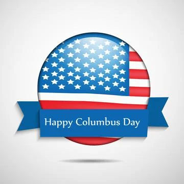 Illustration of elements of Columbus Day Background Stock Illustration