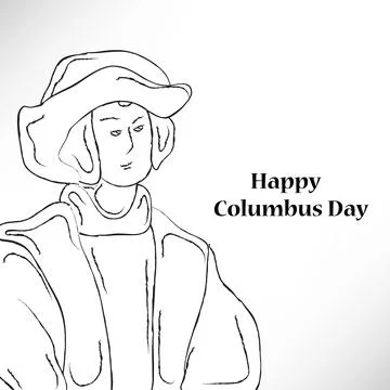 Illustration of elements of Columbus Day Background Stock Illustration
