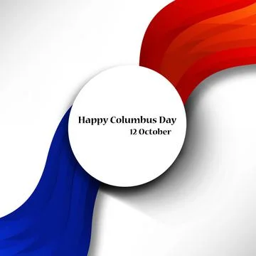 Illustration of elements of Columbus Day Background Illustrazione stock