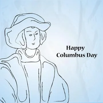 Illustration of elements of Columbus Day Background Stock Illustration