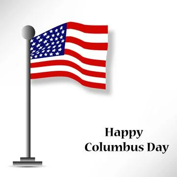 Illustration of elements of Columbus Day Background 스톡 일러스트