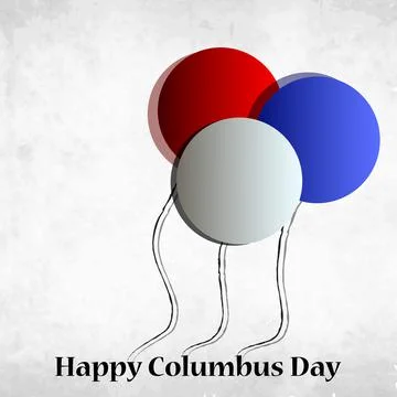 Illustration of elements of Columbus Day Background Stock Illustration