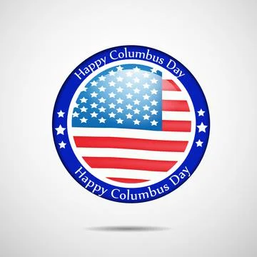 Illustration of elements of Columbus Day Background Stock Illustration