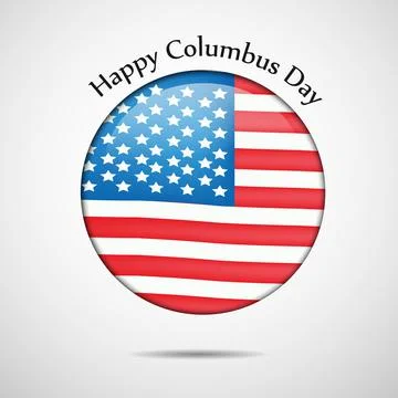 Illustration of elements of Columbus Day Background Stock Illustration