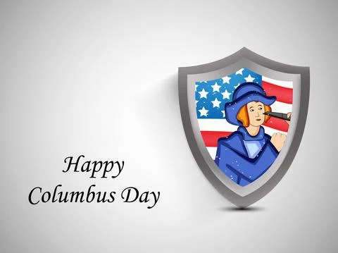 Illustration of elements of Columbus Day Background 스톡 일러스트