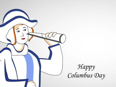 Illustration of elements of Columbus Day Background Stockillustratie