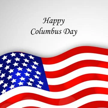 Illustration of elements of Columbus Day Background Stock Illustration