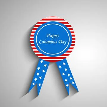 Illustration of elements of Columbus Day Background Illustrazione stock