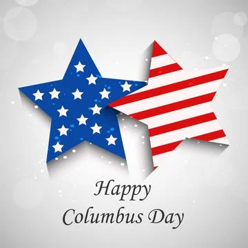 Illustration of elements of Columbus Day Background Illustrazione stock