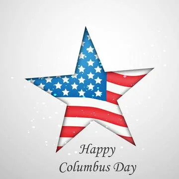 Illustration of elements of Columbus Day Background Stock Illustration
