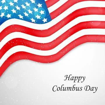 Illustration of elements of Columbus Day Background Stock Illustration