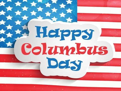 Illustration of elements of Columbus Day Background 스톡 일러스트