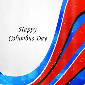 Illustration of elements of Columbus Day Background Illustrazione stock