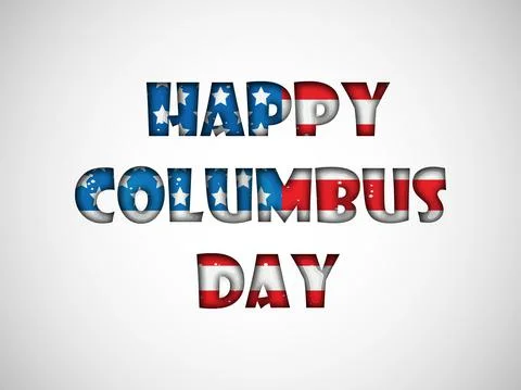 Illustration of elements of Columbus Day Background Stock Illustration