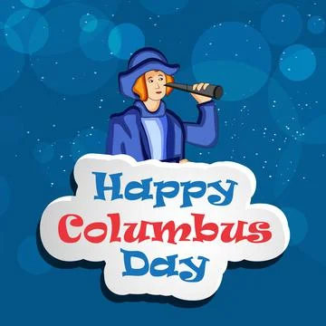 Illustration of elements of Columbus Day Background イラスト素材