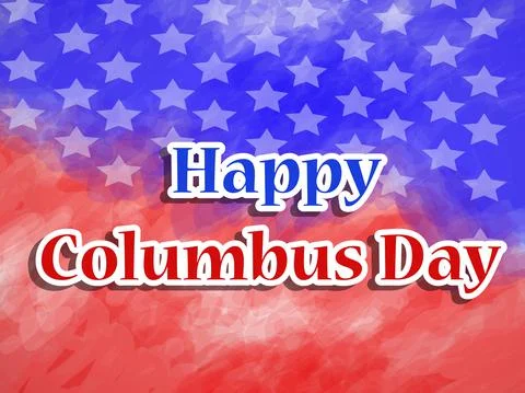 Illustration of elements of Columbus Day Background 스톡 일러스트