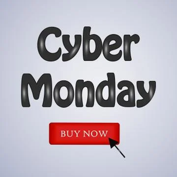 Illustration of elements of Cyber Monday background Stock Illustration