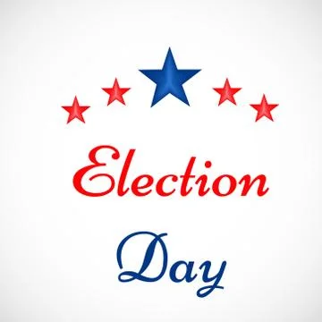 Illustration of elements of election day background Ilustración de archivo