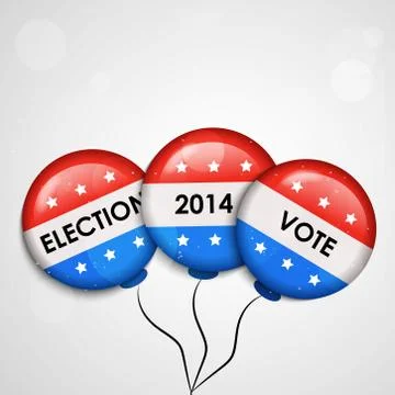 Illustration of elements of election day background Stock Illustration