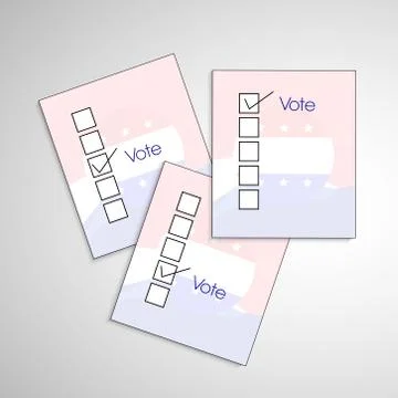 Illustration of elements of election day background Stock Illustration