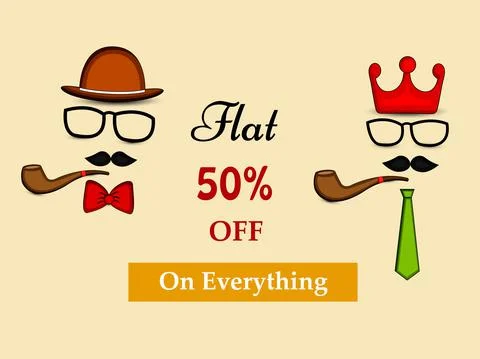 Illustration of elements of Fathers day background Illustrazione stock