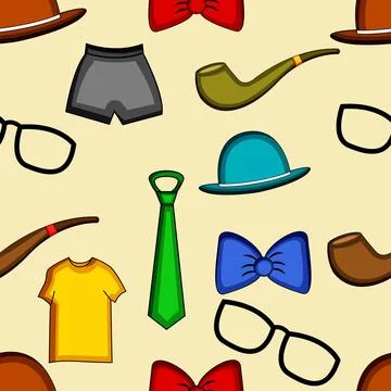 Illustration of elements of Fathers day background Stock Illustration