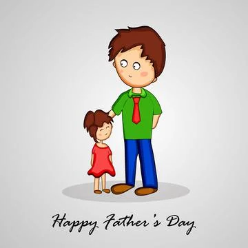 Illustration of elements of Fathers day background 스톡 일러스트