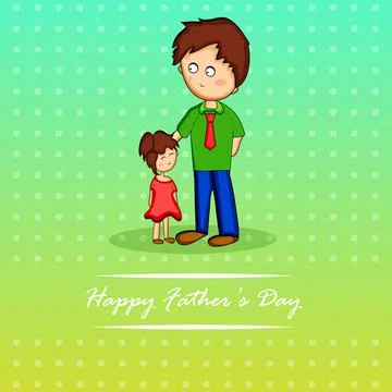 Illustration of elements of Fathers day background Illustrazione stock