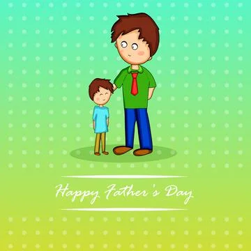 Illustration of elements of Fathers day background Illustrazione stock