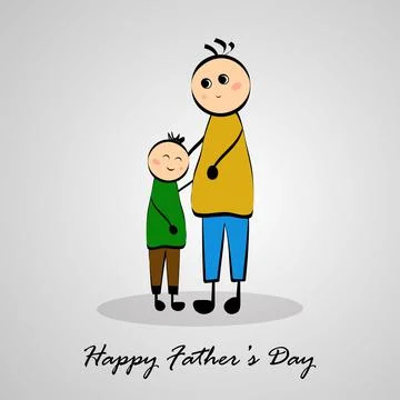Illustration of elements of Fathers day background Stock Illustration