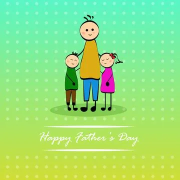 Illustration of elements of Fathers day background Stock Illustration