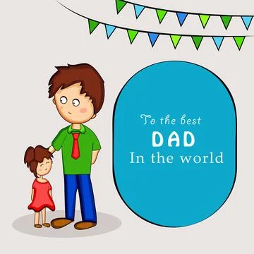 Illustration of elements of Fathers day background Stock Illustration