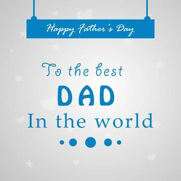 Illustration of elements of Fathers day background Illustrazione stock