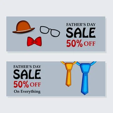 Illustration of elements of Fathers day background Illustrazione stock