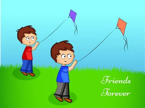 Illustration of elements of Friendship Day background Stock Illustration