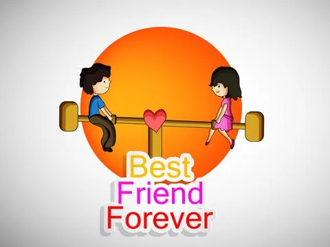 Illustration of elements of Friendship Day background Stock Illustration